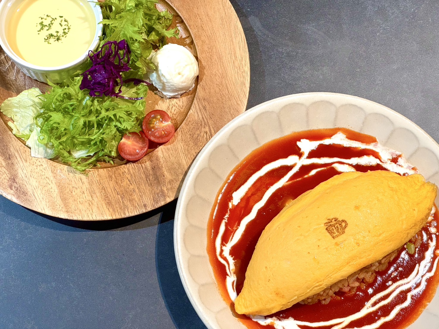 オムライスのランチ